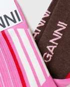 Ganni Organic Cotton Sporty Sock White - Womens - Socks