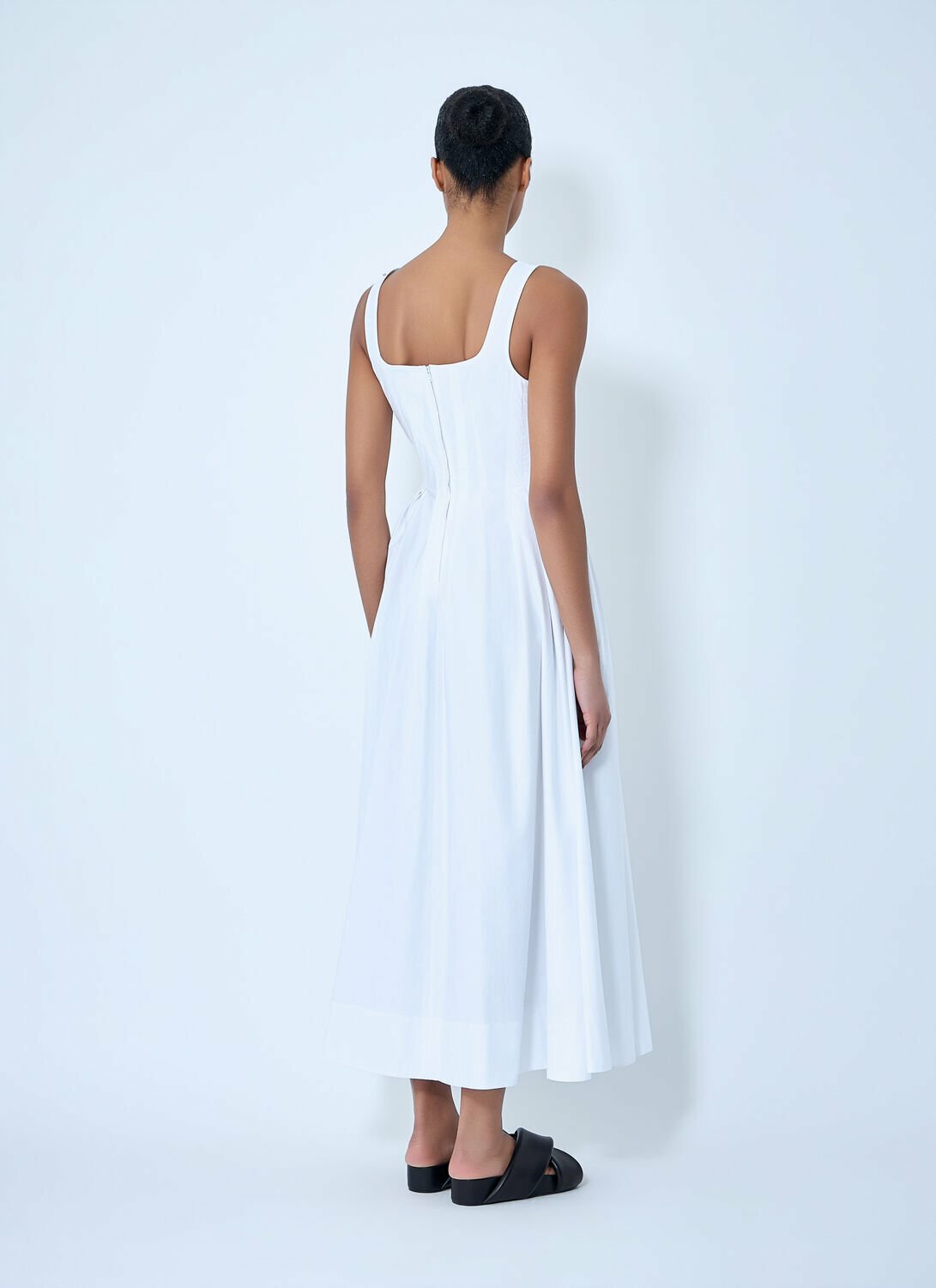 Sportmax Square Neck Sleeveless Dress