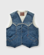 Levis WESTERN DENIM SHERP VEST Blue Men