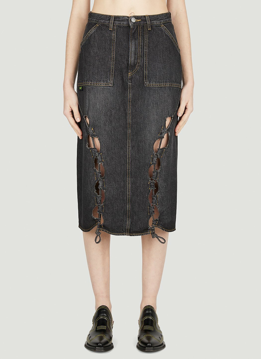 AVAVAV Long Cutout Skirt