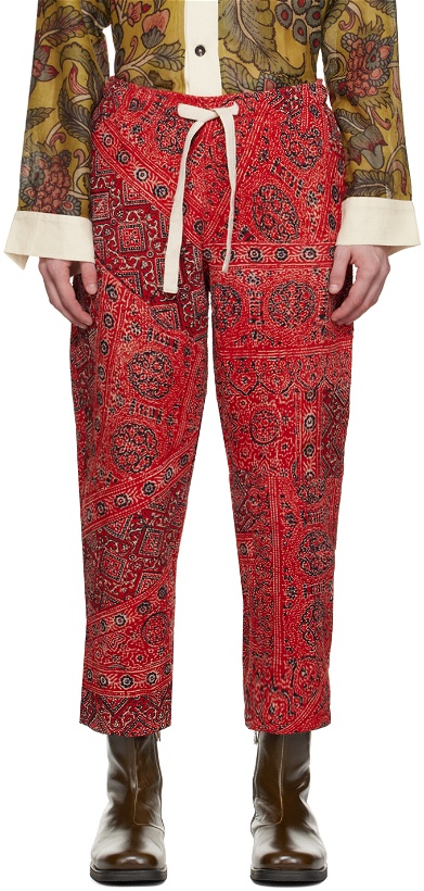Photo: Karu Research Red Paneled Trousers