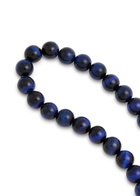 Timeless Pearly Elephant Lapis-beaded Necklace - Dark Blue - One Size