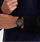 Baume & Mercier - Capeland Automatic Chronograph 42mm Stainless Steel and Leather Watch, Ref. No. M0A10452 - Black