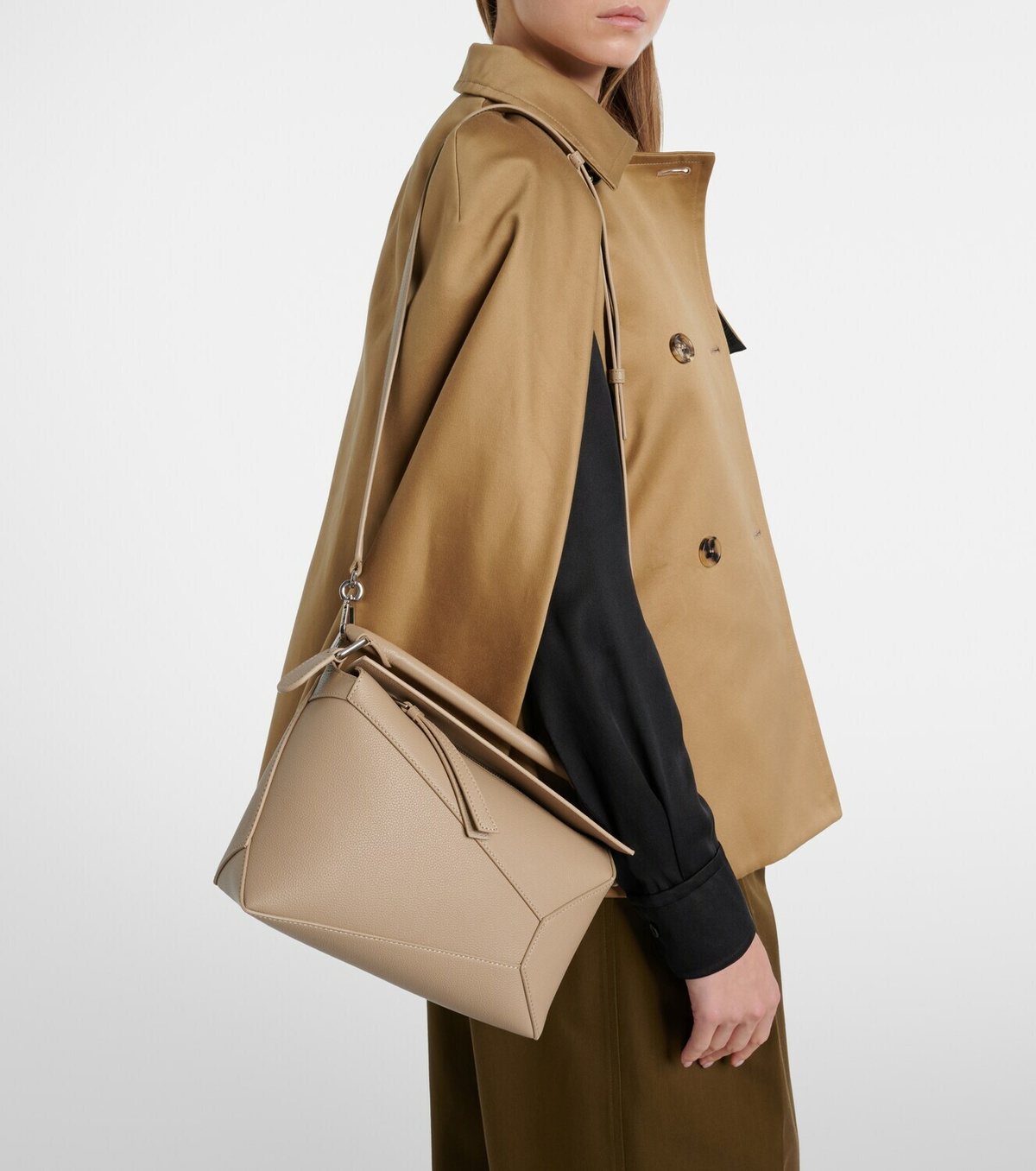 Loewe Puzzle Edge Small leather top-handle bag