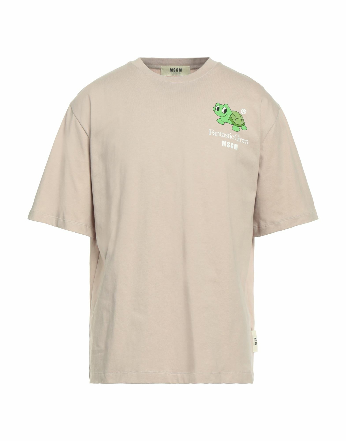 Msgm Mens T-shirt in Beige