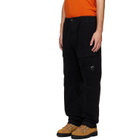 C.P. Company Black Stretch Sateen No Side Seams Lens Cargo Pants