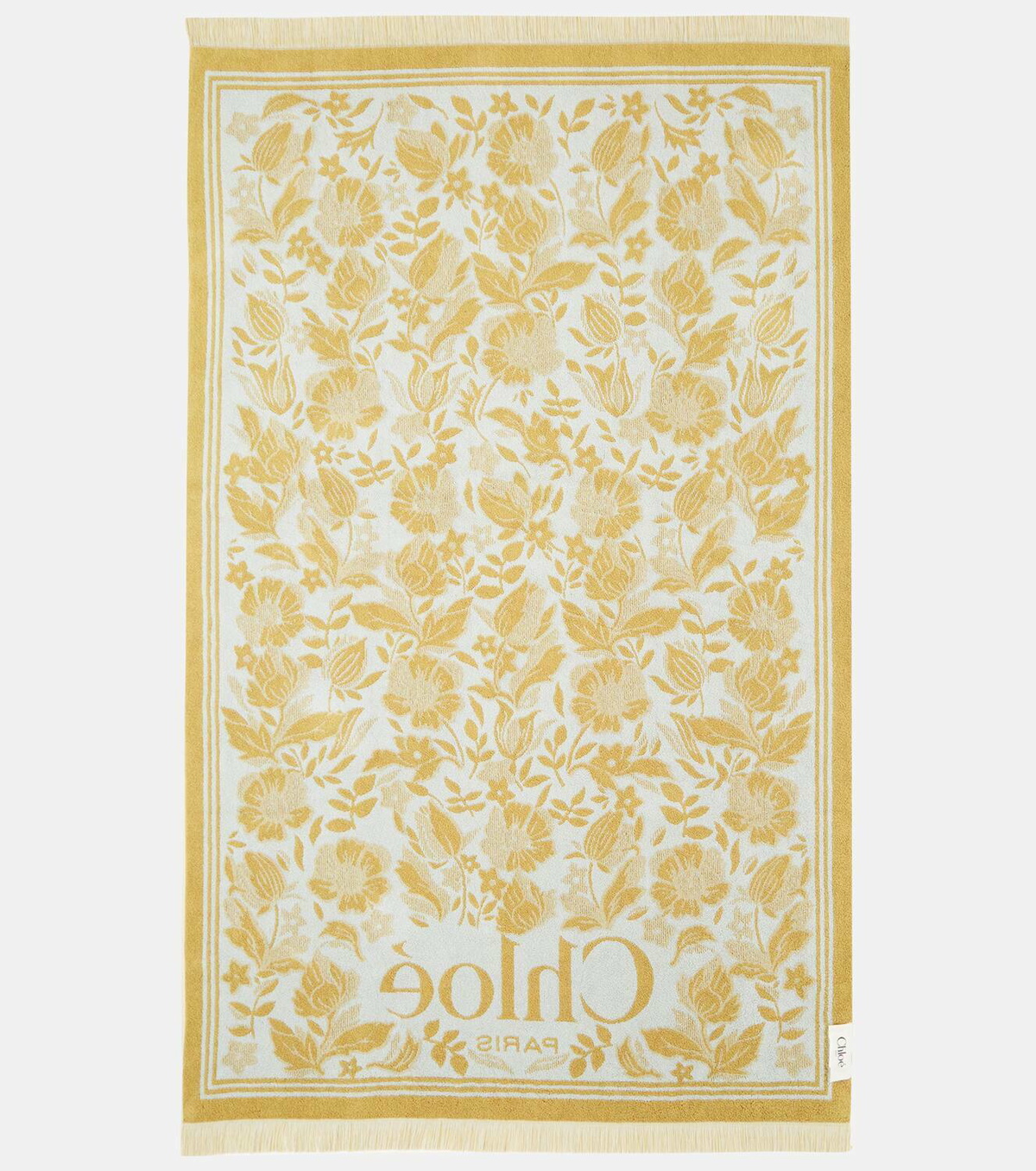 Chloé Floral cotton terry beach towel