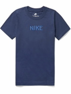 Nike Kidswear - Logo-Print Cotton-Jersey T-Shirt - Blue