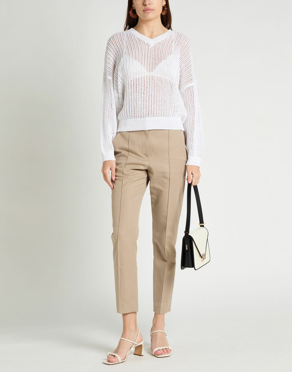 Peserico Womens Sweater in White