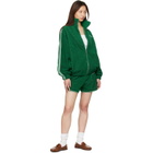 Versace Green Cotton-Terry Jacquard Zip Jacket