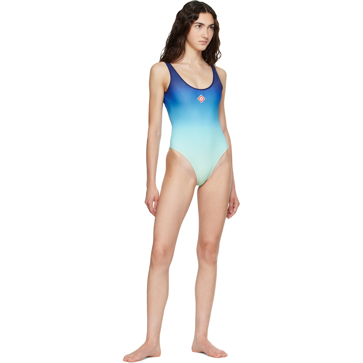 Casablanca Blue & Green Gradient Swimsuit