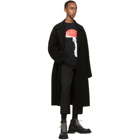 JW Anderson Black Wool Belted Straight Trousers
