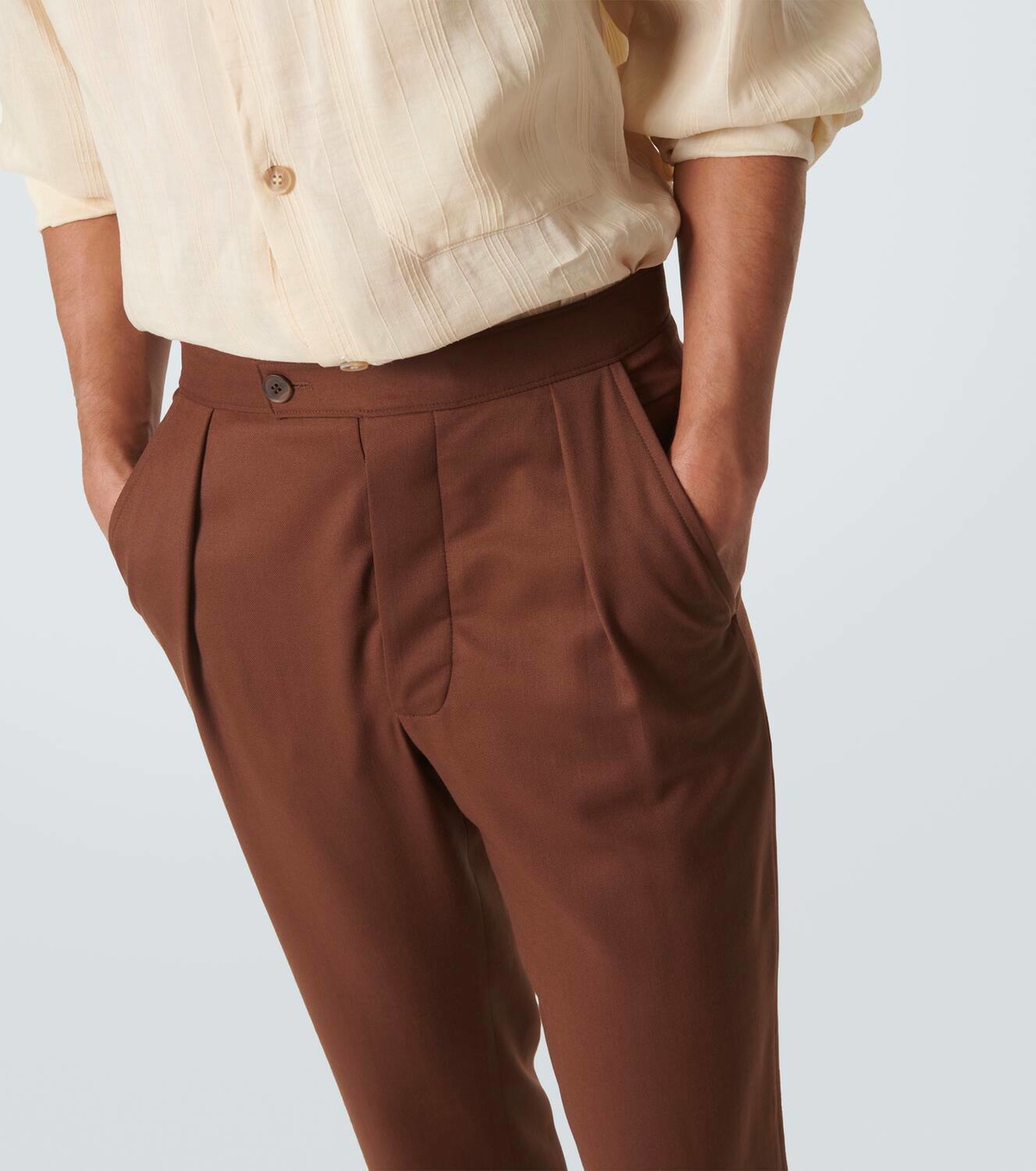 King & Tuckfield Wool straight pants
