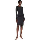 Cou Cou Black 'The Slip' Midi Skirt