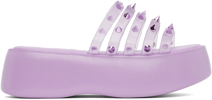 Photo: Jean Paul Gaultier Purple Melissa Edition 'The Becky Punk Love' Slides