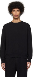 AURALEE Black Heavy Sweatshirt