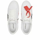 Off-White Men's Low Vulcanized Canvas Sneakers in White