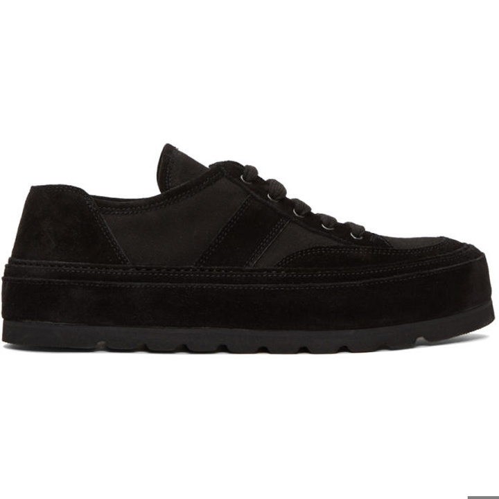Photo: Ann Demeulemeester Black Thick Sole Sneakers
