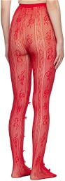 Nodress SSENSE Exclusive Red Bowknot Tights