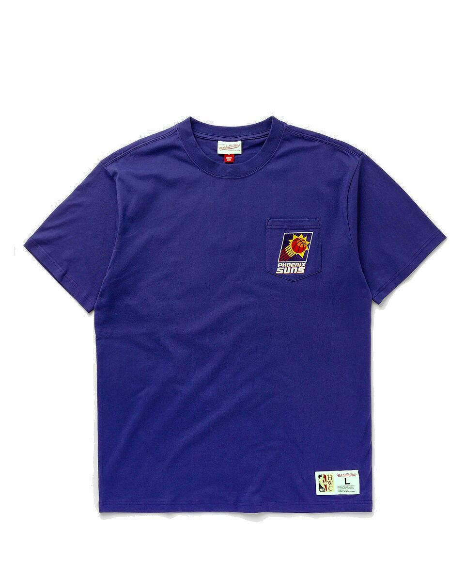 Photo: Mitchell & Ness Nba Premium Pocket Tee Phoenix Suns Purple - Mens - Shortsleeves/Team Tees