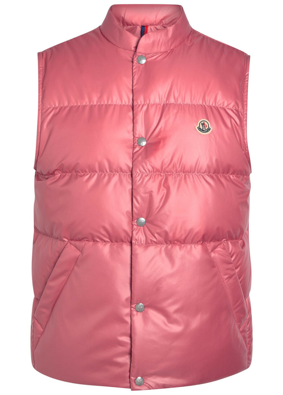 Moncler Restigo Quilted Shell Gilet Pink