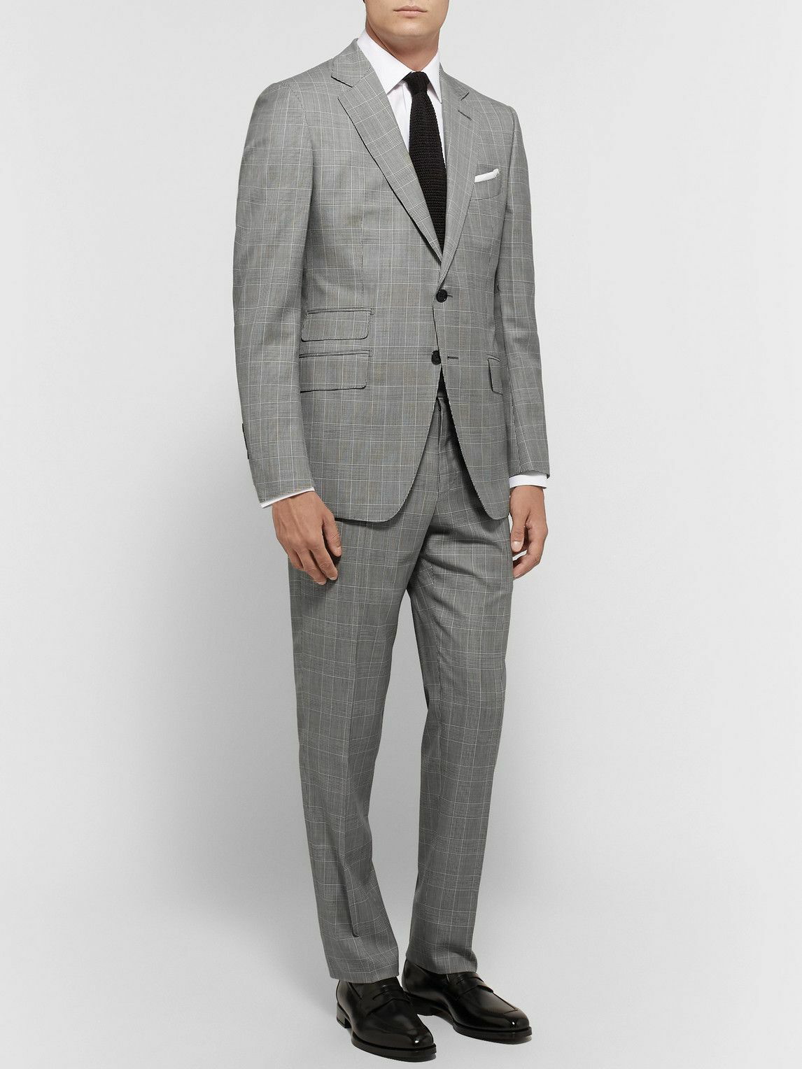 TOM FORD - O'Connor Slim-Fit Prince of Wales Checked Wool Suit Jacket ...