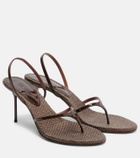Paris Texas Lidia patent leather thong sandals