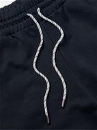 ERMENEGILDO ZEGNA - Loopback Tech-Jersey Drawstring Shorts - Blue - S