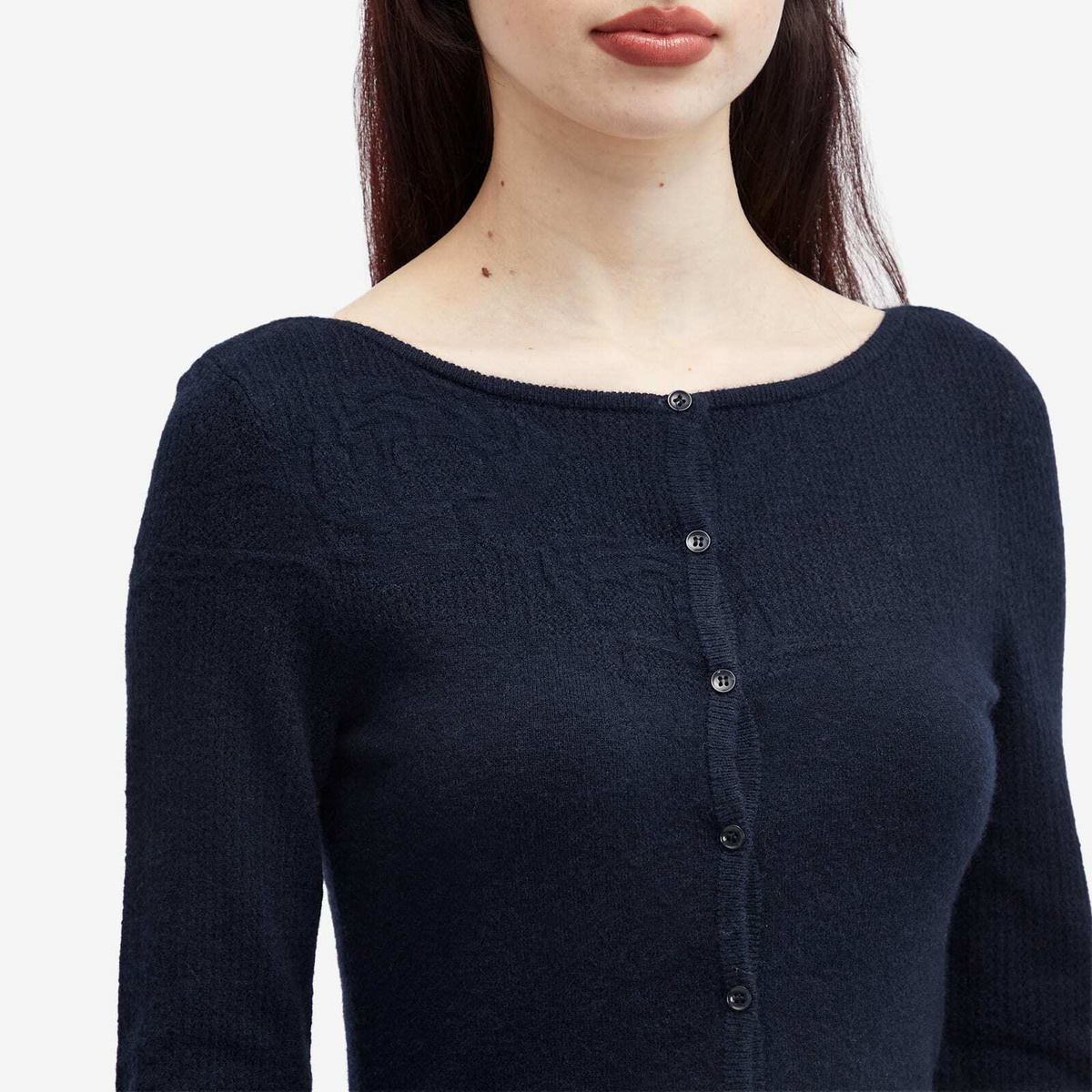 Peachy Den Women's Claudine Knit Cardigan in Midnight