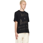 Wales Bonner Black 'Raga' T-shirt