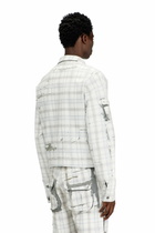 Diesel Denim jacket with peel-off effect - Denim Jackets Mens in Grey