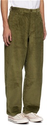 Noah Green Five-Pocket Trousers