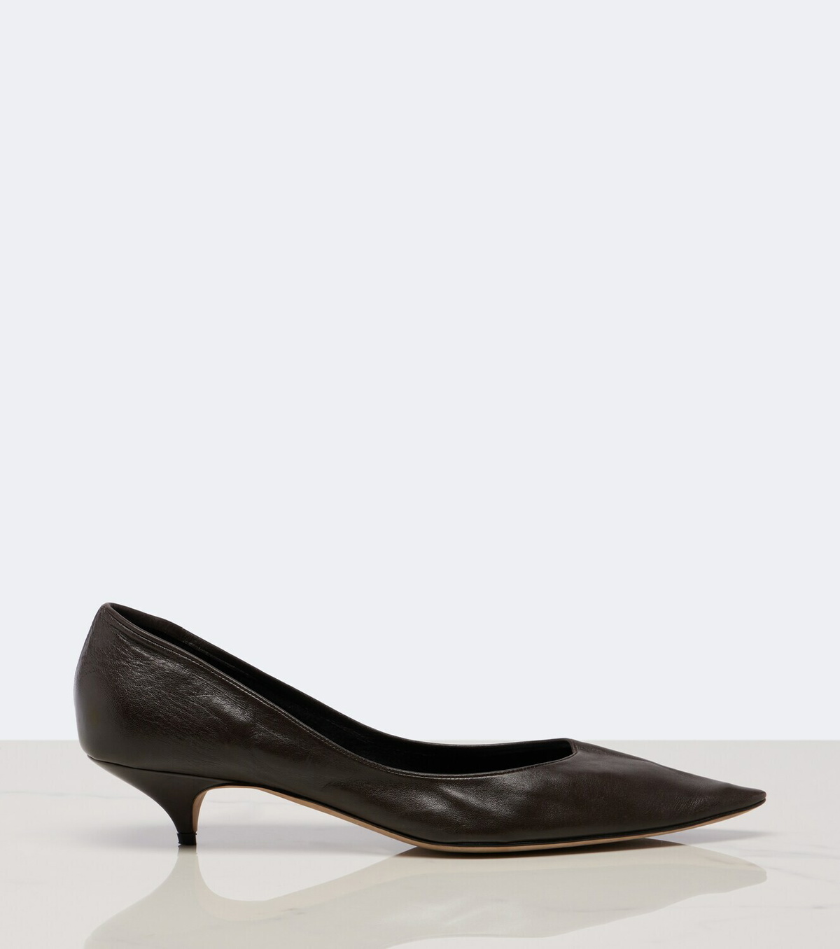 The Row Liisa Three leather pumps
