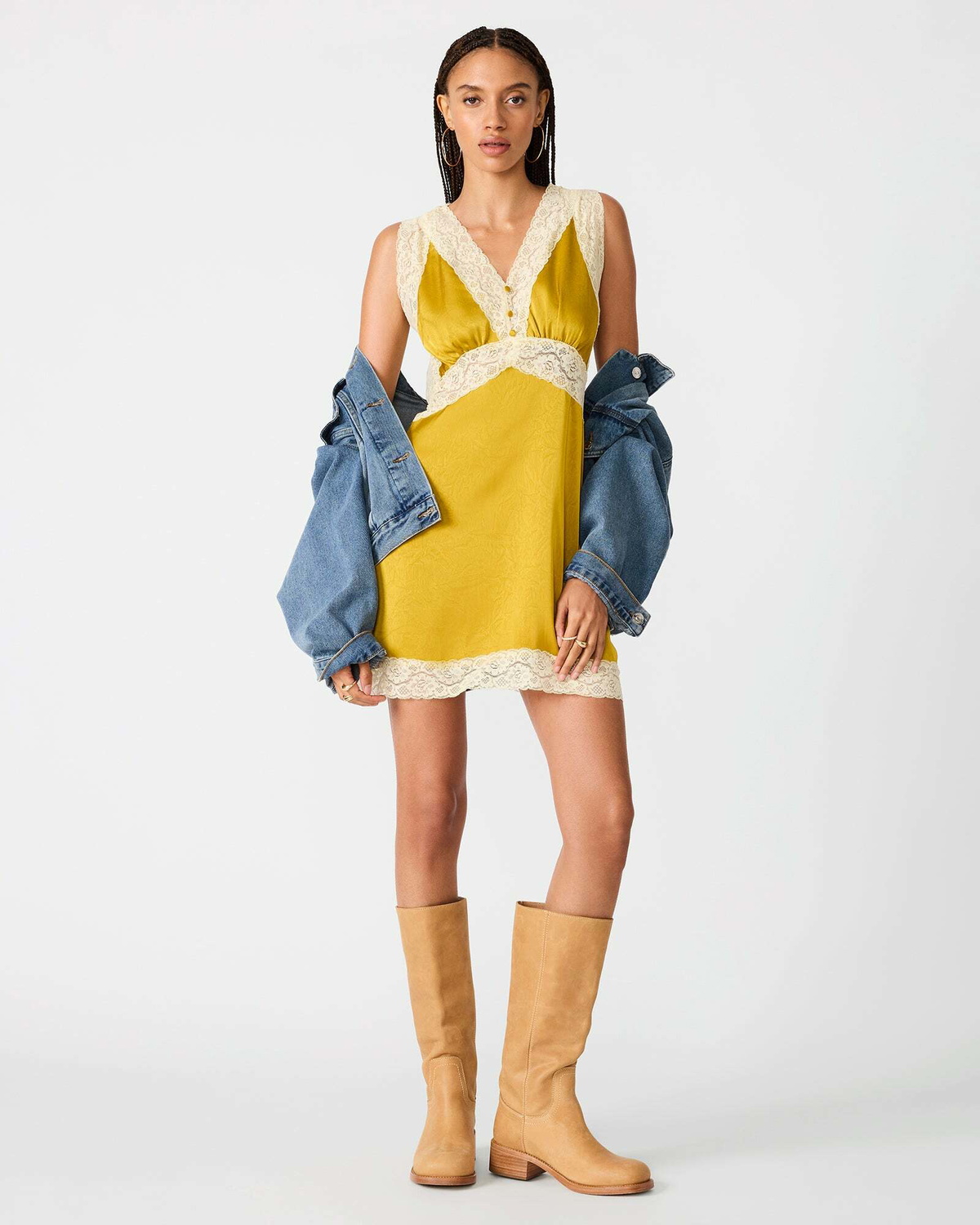 Steve Madden Savanna Dress in Mustard