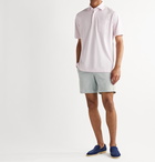 Sid Mashburn - Striped Cotton-Blend Seersucker Shorts - Blue