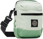 Stone Island Green Lino Nylon Tela-TC Pouch