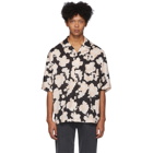 McQ Alexander McQueen Black and White Kimono Printed Shirt