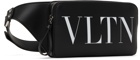 Valentino Garavani Black Large 'VLTN' Handle Pouch