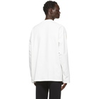 VETEMENTS White Degrade Gothic Logo Long Sleeve T-Shirt