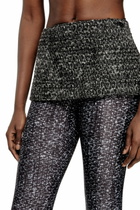 Diesel Bouclé skirt with leggings - Pants Womens in Black