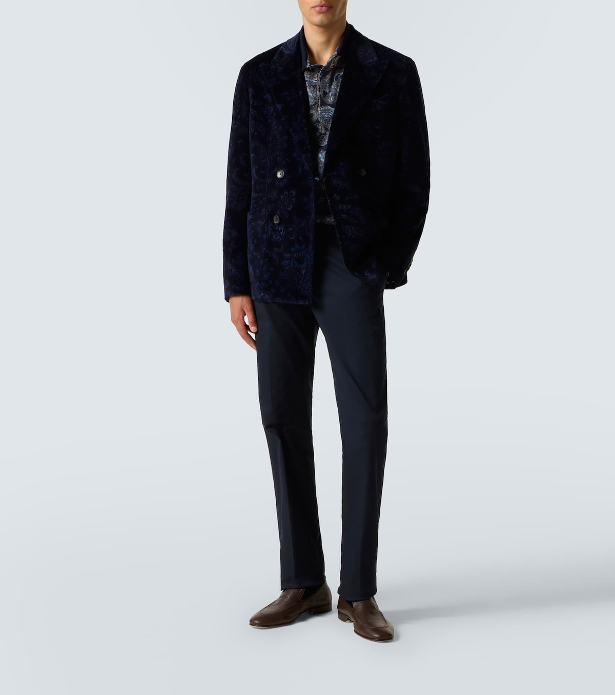Etro Paisley cotton polo sweater
