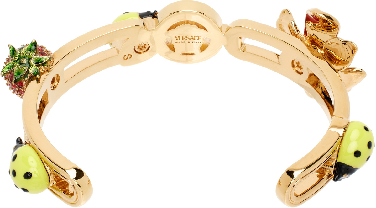 Versace Gold Enameled Bracelet