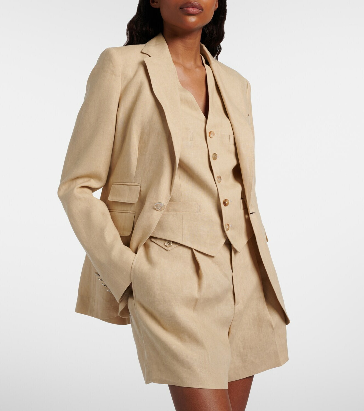 Ralph Lauren Collection Jaiden linen vest