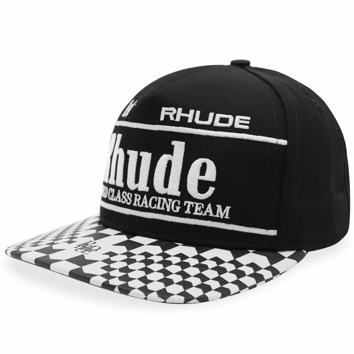 Photo: Rhude Men's Finishline Cap in Black/White