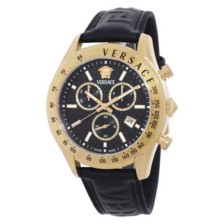 Photo: Versace Chrono Master Quartz Black Dial Mens Watch VE8R00224