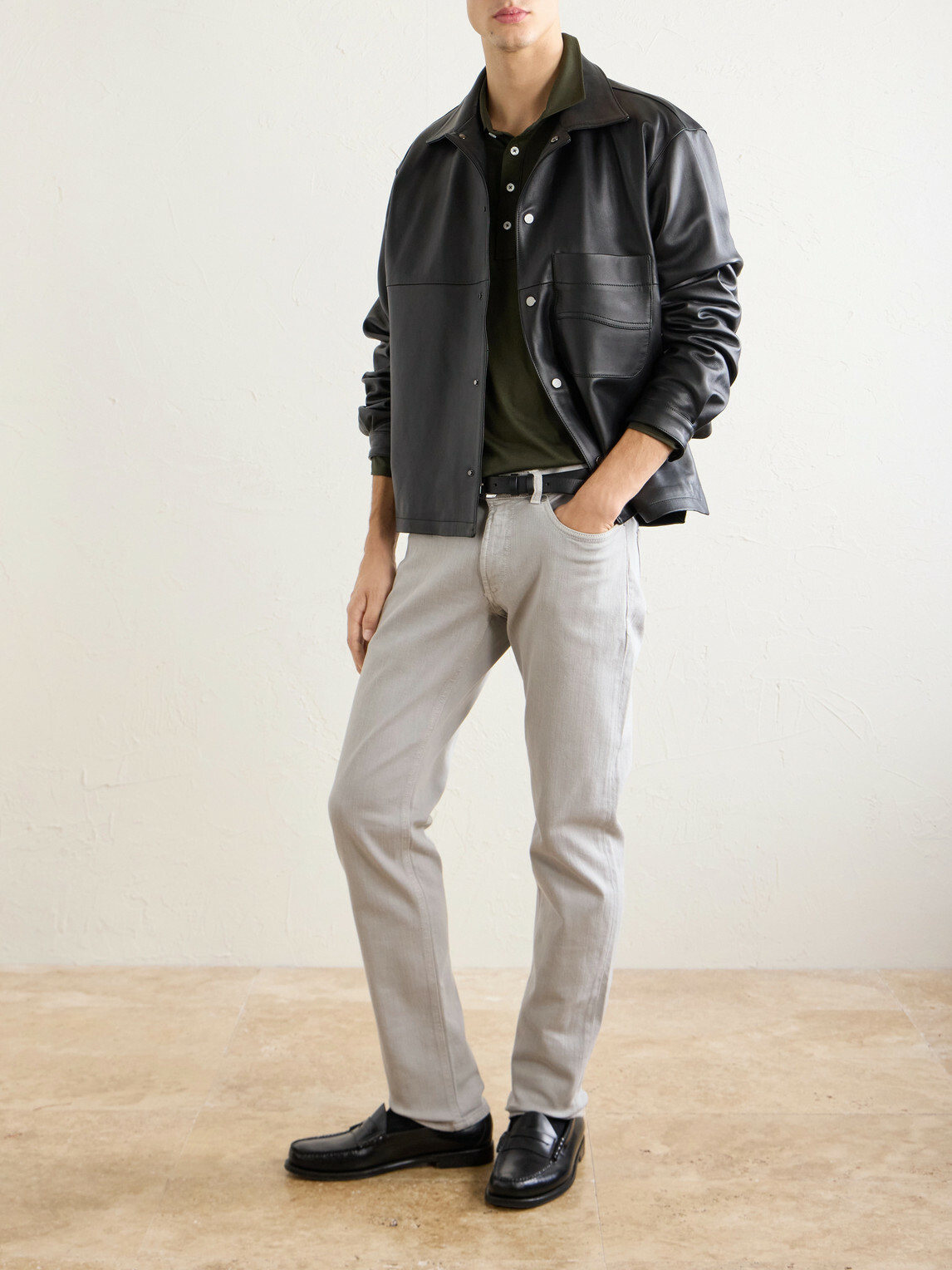Peter Millar - Fairfield Straight-Leg Garment-Dyed Jeans - Gray