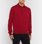 Loro Piana - Knitted Cotton Polo Shirt - Red