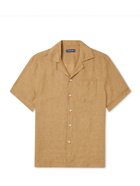 Frescobol Carioca - Thomas Camp-Collar Linen Shirt - Yellow