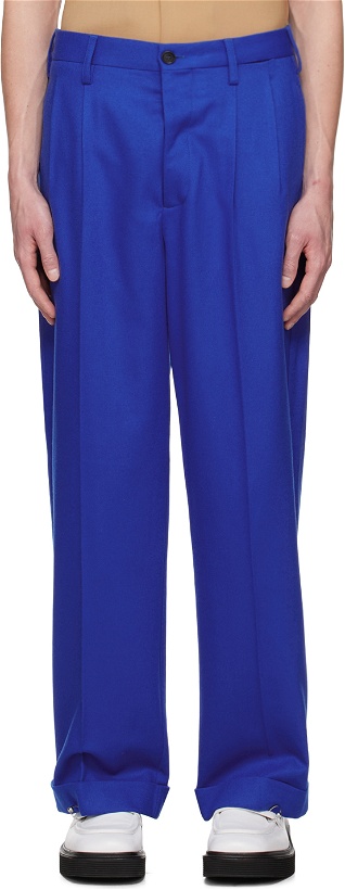 Photo: Marni Blue Tuxedo-Style Trousers