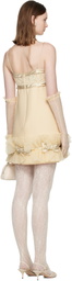 Valentino Beige Silk Minidress